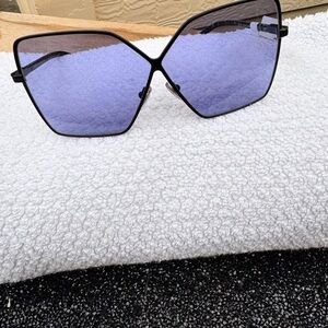 Prada Black and Blue Geometric Sunglasses